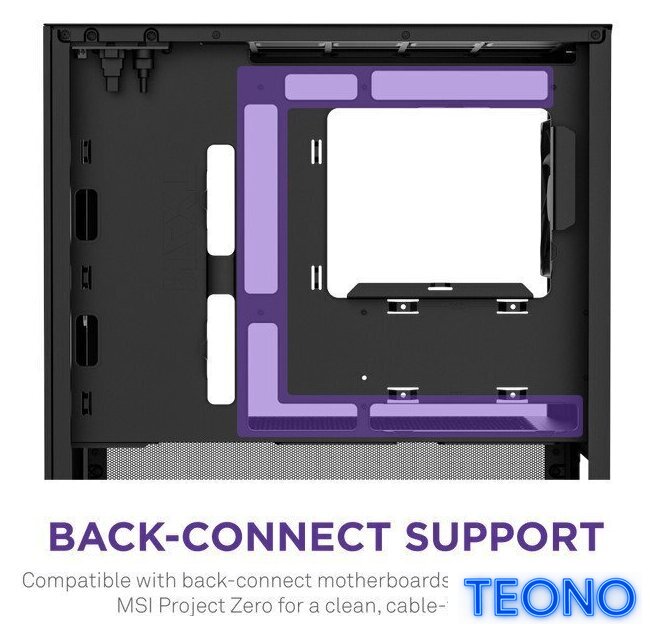 Корпус NZXT H3 Flow CC-H31FB-01 - Изображение №7 — Интернет-магазин Teono.by
