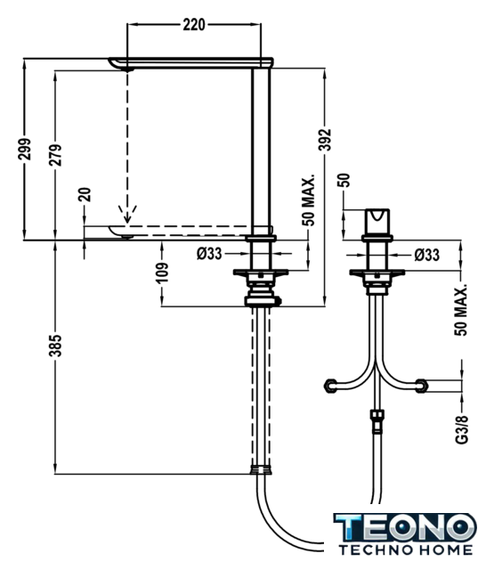 Смеситель TEKA FO 985 [629850200] - Изображение №5 — Интернет-магазин Teono.by