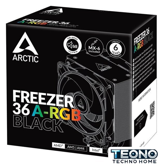 Кулер для процессора Arctic Freezer 36 A-RGB Black ACFRE00124A - Изображение №10 — Интернет-магазин Teono.by