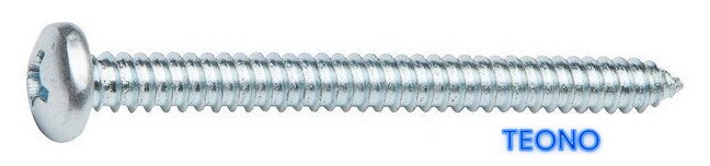  Starfix Острый полусф. головка 4.8x45 DIN 7981 SMC2-43305-250 (250шт, белый цинк) - Изображение №1 — Интернет-магазин Teono.by