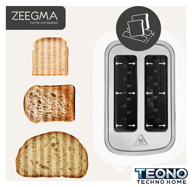 Тостер Zeegma Tostee White Wood - Изображение №17 — Интернет-магазин Teono.by