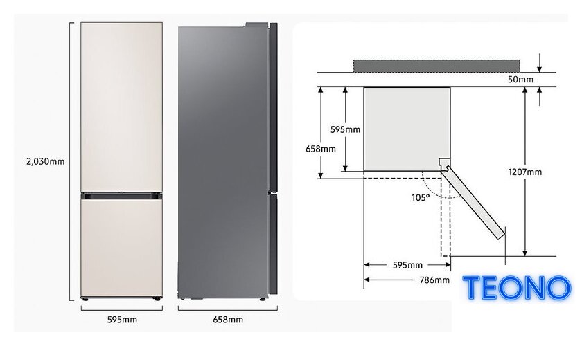 Холодильник Samsung Bespoke RB38A7B6AAP/EF - Изображение №6 — Интернет-магазин Teono.by