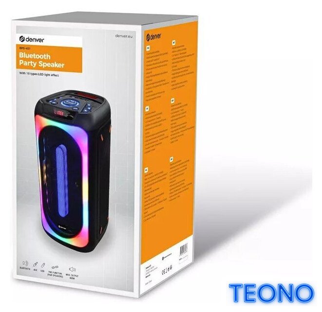 Беспроводная колонка Denver Electronics BPS-451 - Изображение №7 — Интернет-магазин Teono.by