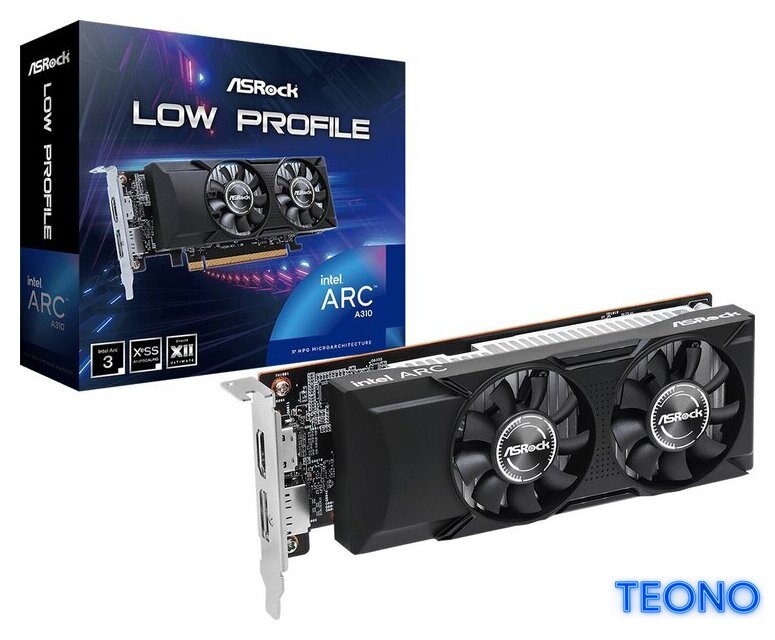 Видеокарта ASRock Intel ARC A310 Low Profile 4GB A310 LP 4G - Изображение №2 — Интернет-магазин Teono.by