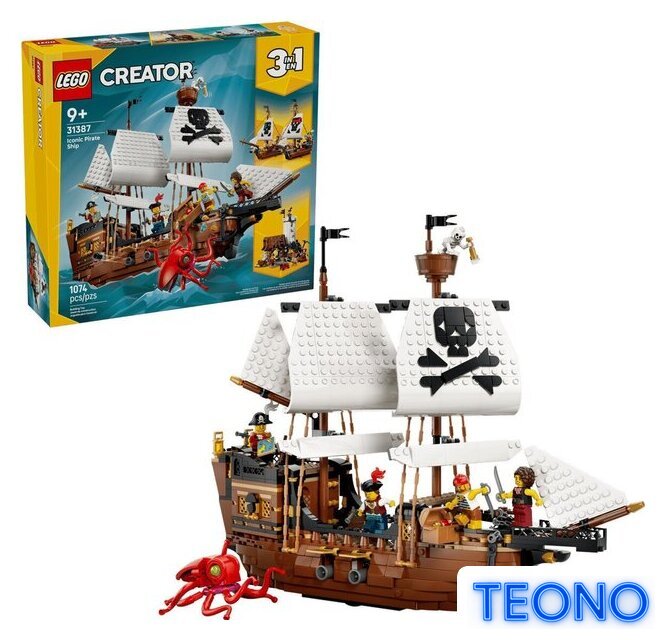 Конструктор LEGO Creator 3 в 1 31387 Легендарный пиратский корабль - Изображение №1 — Интернет-магазин Teono.by