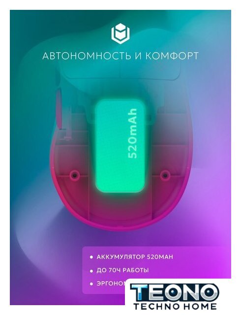 Игровая мышь IO by Red Square Ergo Pro (бирюзовый/розовый) - Изображение №7 — Интернет-магазин Teono.by