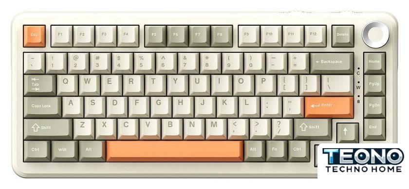 Клавиатура Ajazz AK820 Max Plus (ретро, Ajazz Avocado) - Изображение №1 — Интернет-магазин Teono.by