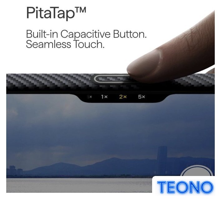 Чехол для телефона Pitaka Ultra-Slim для iPhone 17 Pro (600D Black/Grey Twill) - Изображение №4 — Интернет-магазин Teono.by