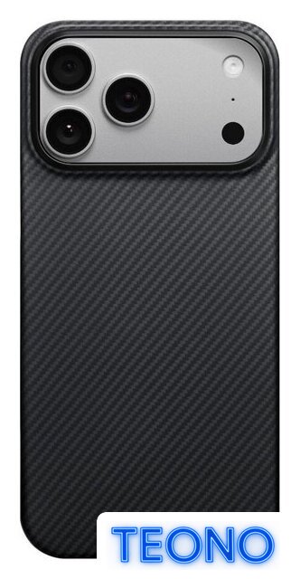 Чехол для телефона Pitaka Ultra-Slim для iPhone 17 Pro (600D Black/Grey Twill) - Изображение №1 — Интернет-магазин Teono.by