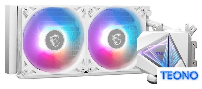 Система жидкостного охлаждения для процессора MSI MAG CoreLiquid I240 (белый) - Изображение №3 — Интернет-магазин Teono.by