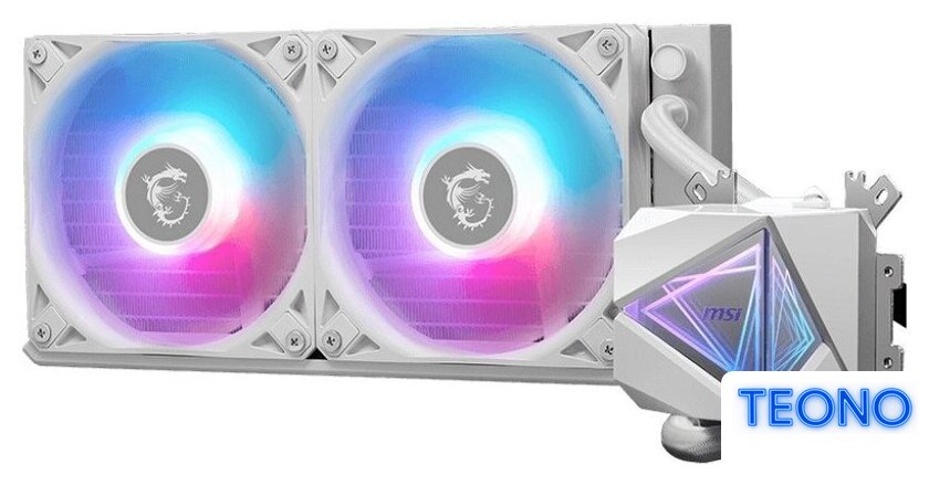 Система жидкостного охлаждения для процессора MSI MAG CoreLiquid I240 (белый) - Изображение №2 — Интернет-магазин Teono.by