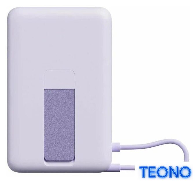 Внешний аккумулятор Xiaomi Magnetic Power Bank with Built-in Stand WPB1007Z 10000mAh (сиреневый, международная версия) - Изображение №2 — Интернет-магазин Teono.by
