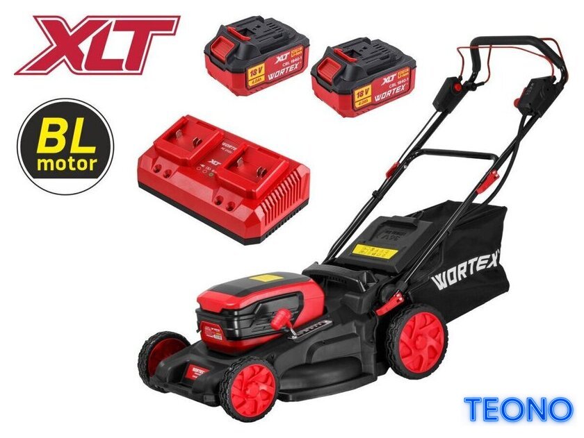 Газонокосилка Wortex CLM 4536-4 XLT Set 2334160 (с 2-мя АКБ) - Изображение №1 — Интернет-магазин Teono.by