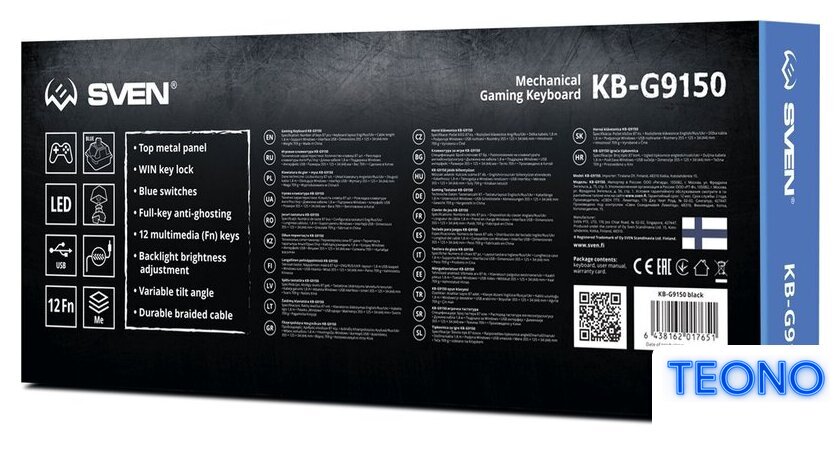 Клавиатура SVEN KB-G9150 - Изображение №9 — Интернет-магазин Teono.by