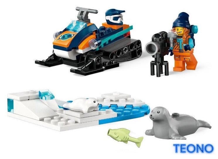 Конструктор LEGO City Снегоход Исследователь Арктики 60376 - Изображение №4 — Интернет-магазин Teono.by