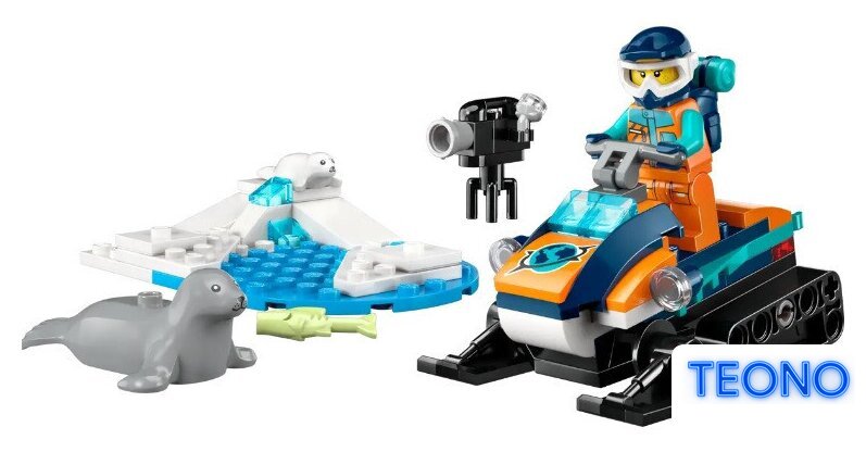 Конструктор LEGO City Снегоход Исследователь Арктики 60376 - Изображение №3 — Интернет-магазин Teono.by