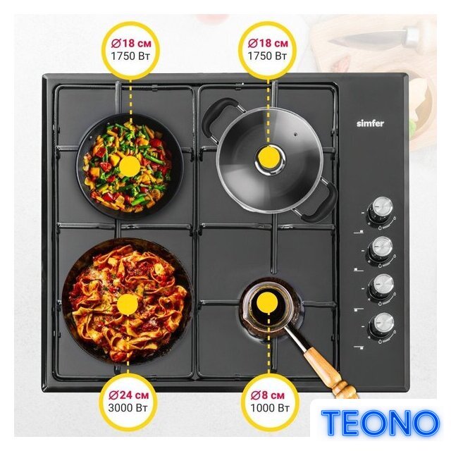 Варочная панель Simfer H60Q40B470 - Изображение №4 — Интернет-магазин Teono.by