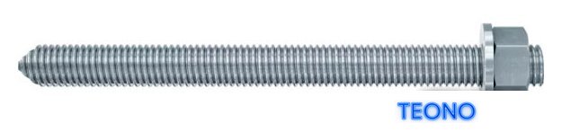 Шпилька Fischer RG M24x300 5.8 ZP ANCHOR ROD 50261 - Изображение №1 — Интернет-магазин Teono.by