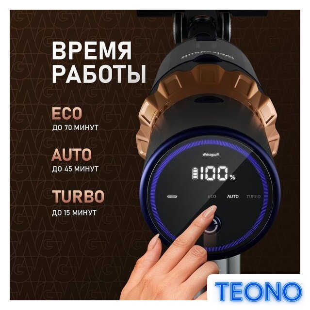 Пылесос Weissgauff V12 BLDC 500 Marine Turbo - Изображение №15 — Интернет-магазин Teono.by