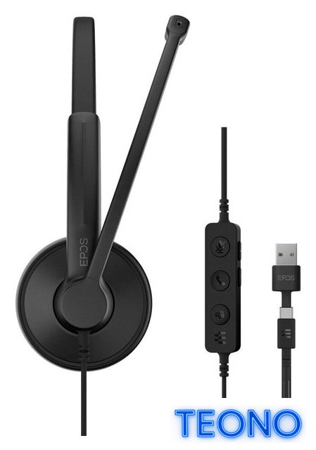 Офисная гарнитура Epos Impact 100 MS Mono USB-C+A - Изображение №6 — Интернет-магазин Teono.by