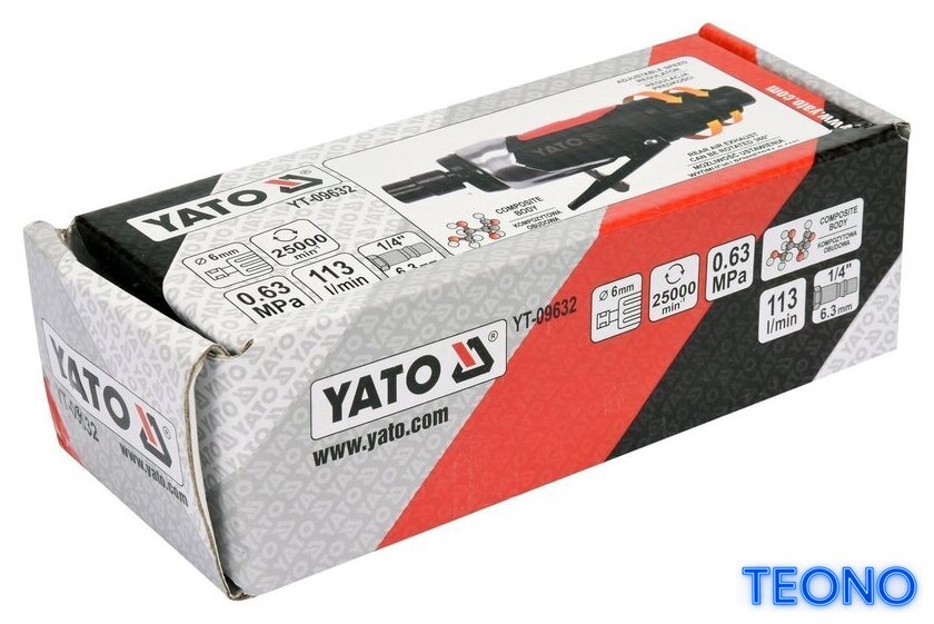 Пневмошлифмашина Yato YT-09632 - Изображение №3 — Интернет-магазин Teono.by