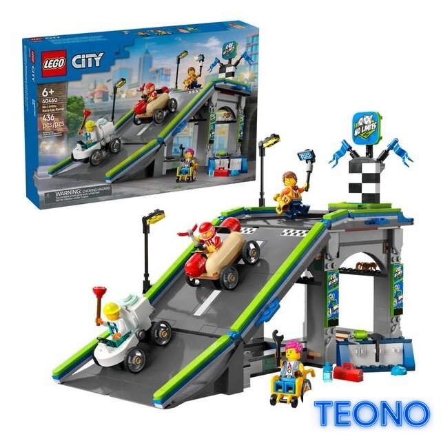 Конструктор LEGO City Без ограничений: трасса с рампами для гоночных авто 60460 - Изображение №3 — Интернет-магазин Teono.by