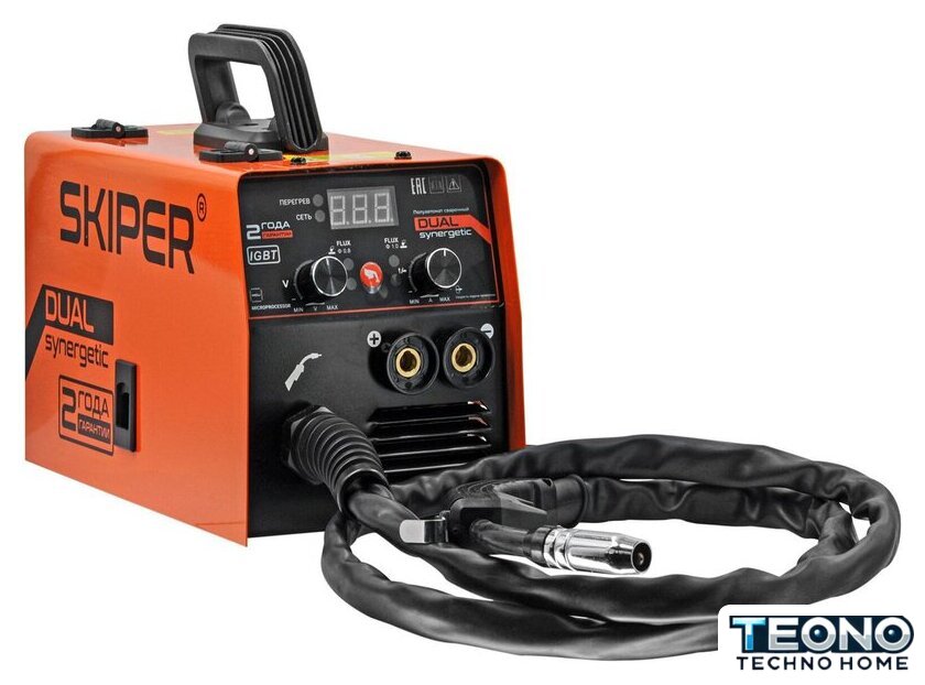 Сварочный инвертор Skiper FLUX/MMA-210D-11 - Изображение №1 — Интернет-магазин Teono.by