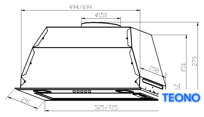 Кухонная вытяжка LEX GS Bloc P 900 (белый) - Изображение №2 — Интернет-магазин Teono.by