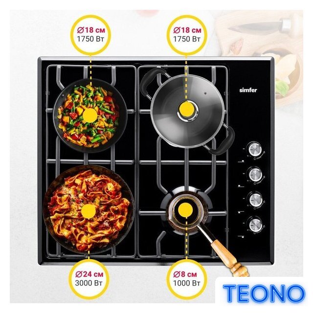 Варочная панель Simfer H60Q40B471 - Изображение №3 — Интернет-магазин Teono.by