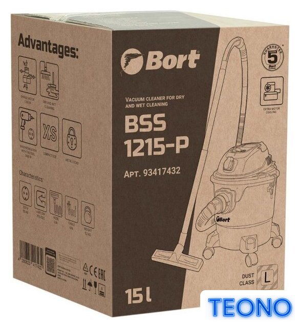 Пылесос Bort BSS-1215-P - Изображение №9 — Интернет-магазин Teono.by