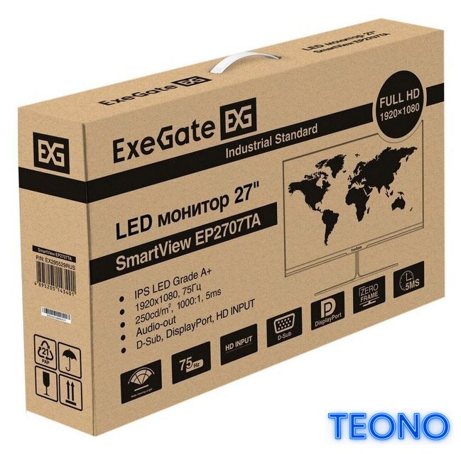 Монитор ExeGate SmartView EP2707TA EX295529RUS - Изображение №9 — Интернет-магазин Teono.by