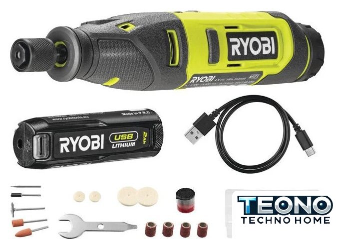 Гравер Ryobi USB Lithium RRT4-120GA15 (с АКБ) - Изображение №1 — Интернет-магазин Teono.by