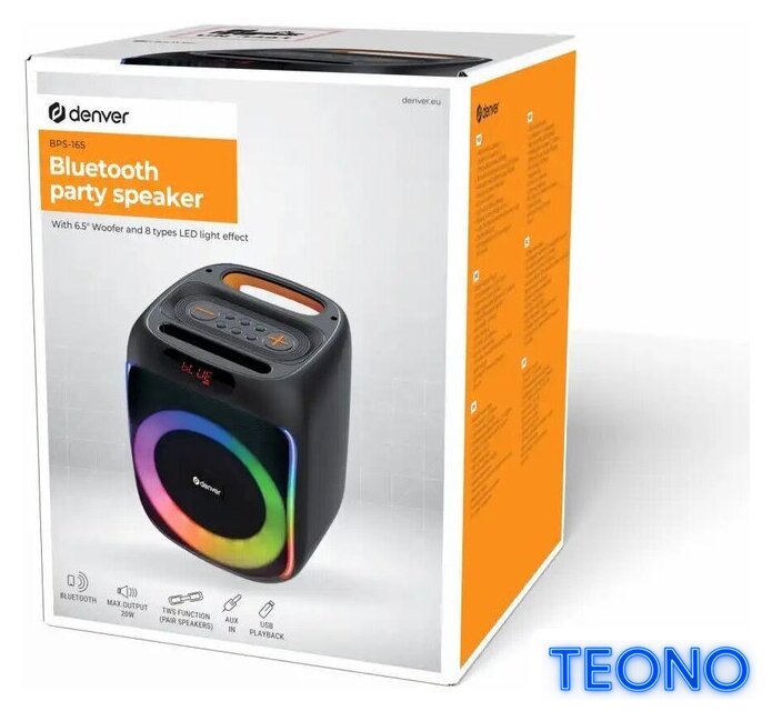 Беспроводная колонка Denver Electronics BPS-165 - Изображение №8 — Интернет-магазин Teono.by