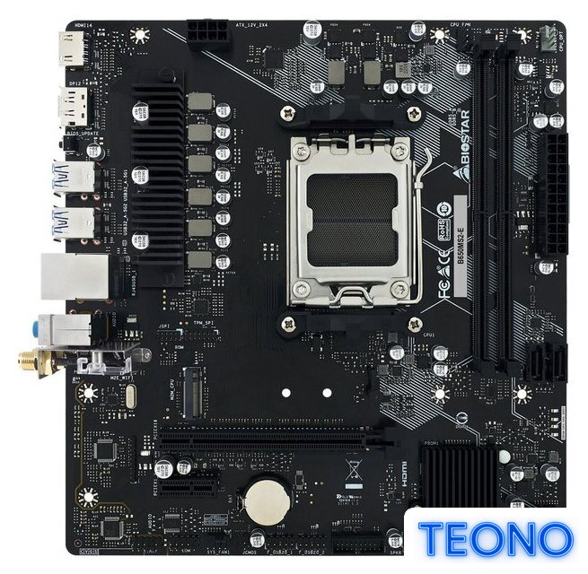Материнская плата BIOSTAR B650MS2-E Ver. 6.0 - Изображение №1 — Интернет-магазин Teono.by