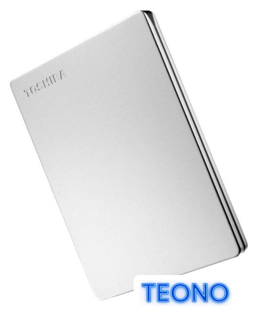 Внешний накопитель Toshiba Canvio Slim HDTD310ES3DA 1TB (серебристый) - Изображение №4 — Интернет-магазин Teono.by
