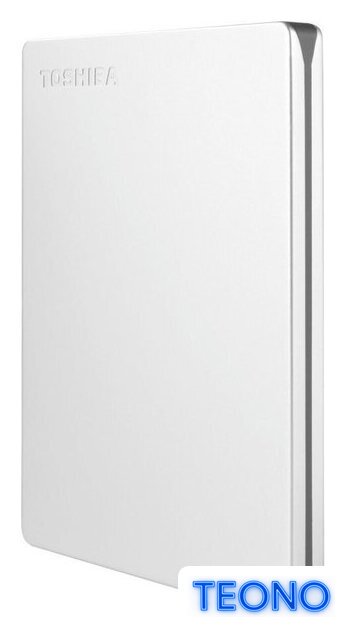 Внешний накопитель Toshiba Canvio Slim HDTD310ES3DA 1TB (серебристый) - Изображение №2 — Интернет-магазин Teono.by