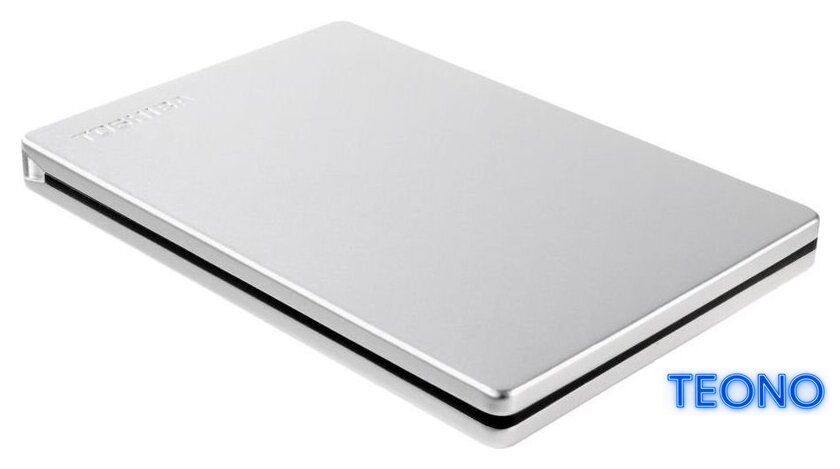 Внешний накопитель Toshiba Canvio Slim HDTD310ES3DA 1TB (серебристый) - Изображение №5 — Интернет-магазин Teono.by