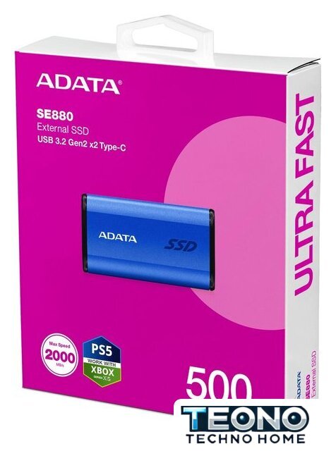 Внешний накопитель ADATA Elite SE880 500GB AELI-SE880-500GCBU - Изображение №6 — Интернет-магазин Teono.by