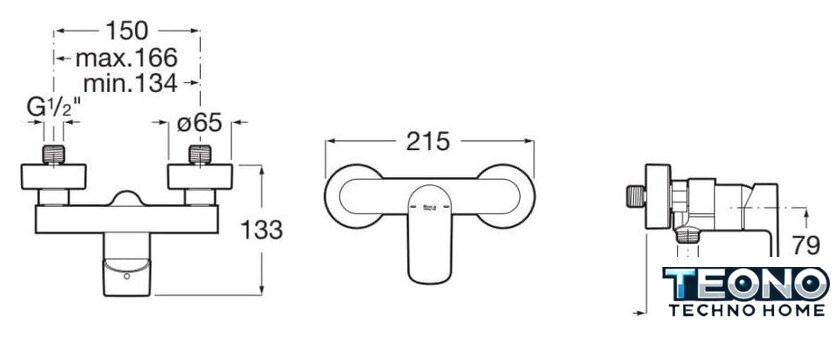 Смеситель Roca Cala A5A216EC00 - Изображение №2 — Интернет-магазин Teono.by