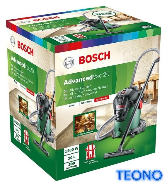Пылесос Bosch AdvancedVac 20 [06033D1200] - Изображение №2 — Интернет-магазин Teono.by