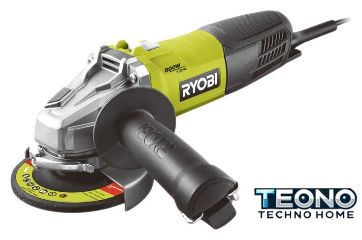 Угловая шлифмашина Ryobi RAG800-125S [5133002493] - Изображение №1 — Интернет-магазин Teono.by