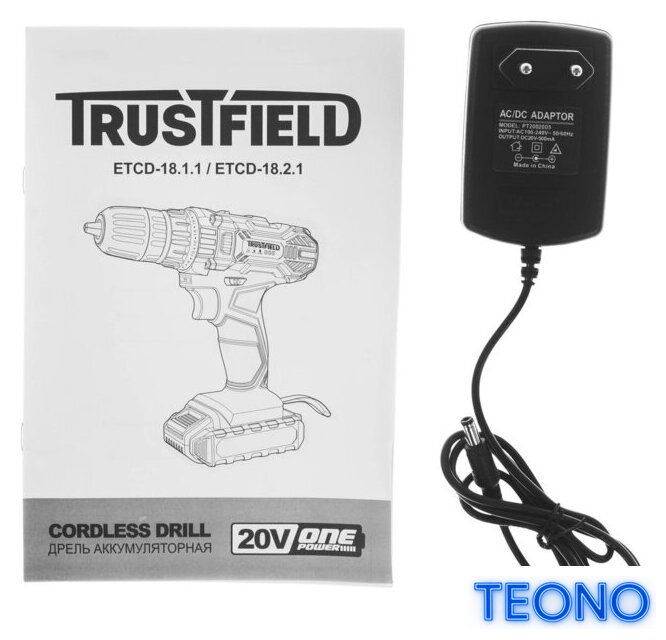 Дрель-шуруповерт Trustfield ETCD-18.1.1 (с 1-им АКБ) - Изображение №7 — Интернет-магазин Teono.by