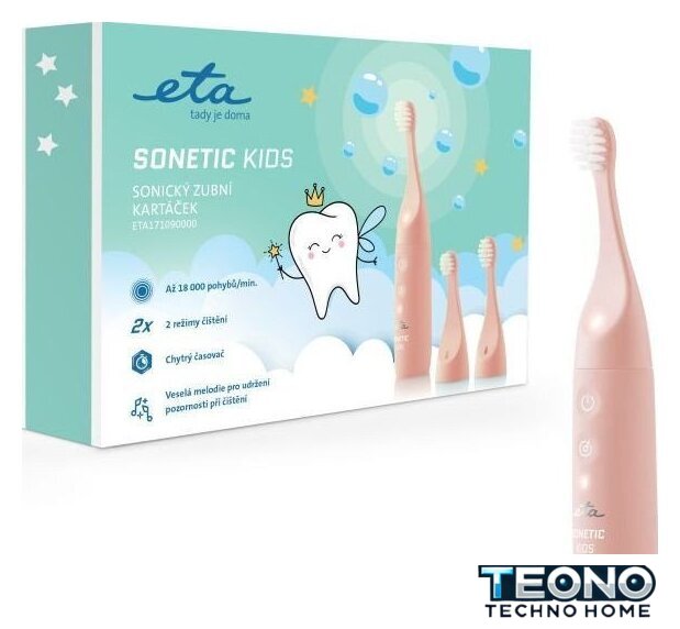Электрическая зубная щетка ETA Sonetic Kids II pink ETA171090000 - Изображение №3 — Интернет-магазин Teono.by