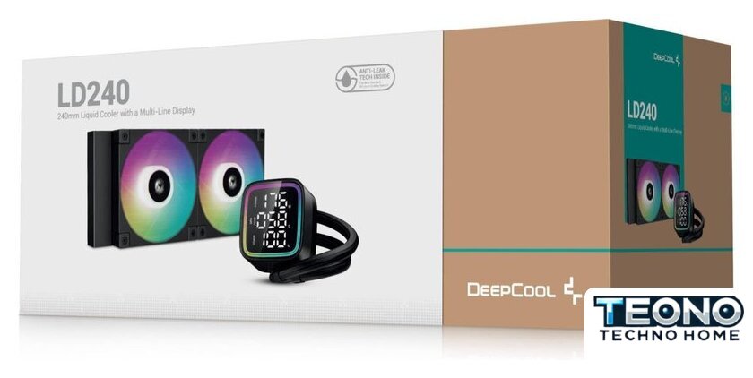 Система жидкостного охлаждения для процессора DeepCool LD240 R-LD240-BKMSN-G-1 - Изображение №6 — Интернет-магазин Teono.by