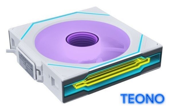 Комплект вентиляторов для корпуса с контроллером Lian Li Uni Fan SL-INF 120 Wireless 12SLIN1W3W G99.12SLIN1W3W.00 - Изображение №3 — Интернет-магазин Teono.by