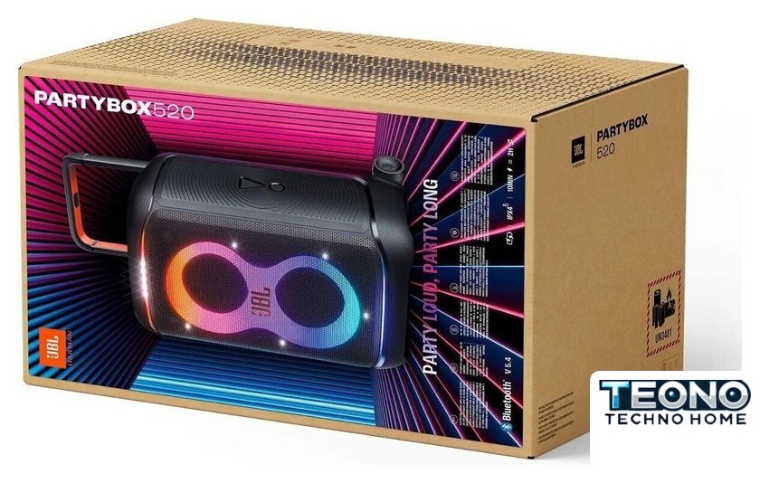 Патибокс JBL PartyBox 520 - Изображение №14 — Интернет-магазин Teono.by