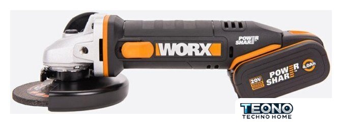 Угловая шлифмашина Worx WX803 (с 2-мя АКБ, кейс) - Изображение №1 — Интернет-магазин Teono.by