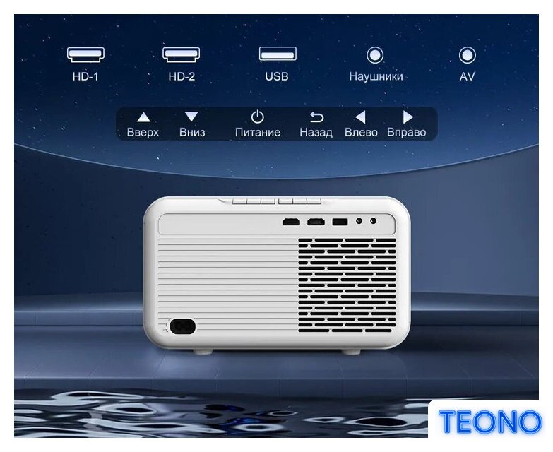 Проектор Touyinger FlixTone D9W mini Pro - Изображение №7 — Интернет-магазин Teono.by