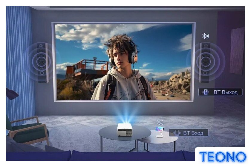 Проектор Touyinger FlixTone D9W mini Pro - Изображение №9 — Интернет-магазин Teono.by
