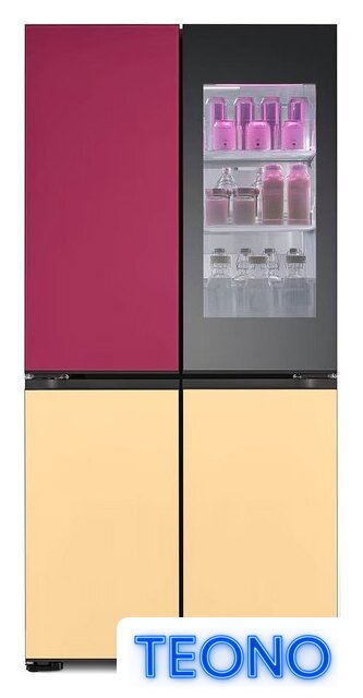 Четырёхдверный холодильник LG MoodUP GMV960NNME - Изображение №1 — Интернет-магазин Teono.by